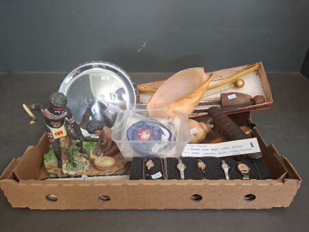 Mixed Misc Collection- Incs Ladies Watches - Chains - Decorator Items - Patches - Ford Hub Caps