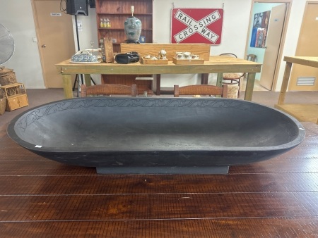 Large Decorative Timber Dough Bowl