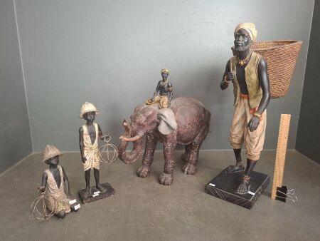 Vintage Blackamoor Resign Statues