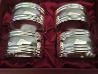 St Michael by Marks and Spence Set of 4 Silver Plated Napkin Rings - 2