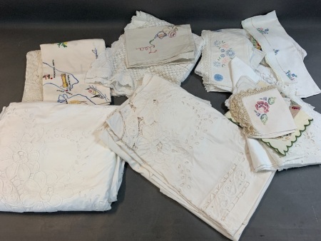 Large Box of Linen & Lace