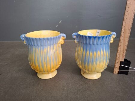 2 x Crown Devon Vases