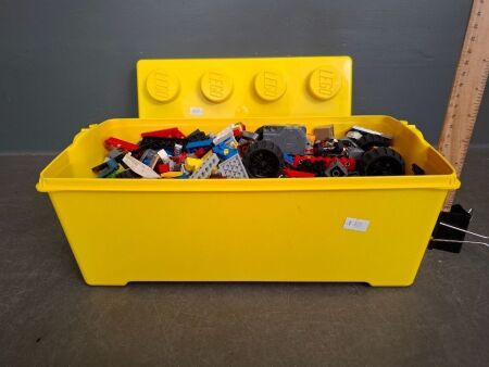 Authentic Lego Storage Box with Vintage Lego