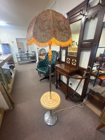 Vintage Mid-Century Standing Floor Lamp, metal & Melamine