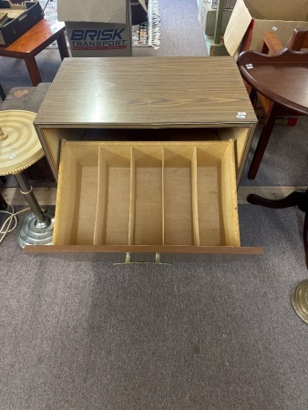 Mid-Century LP Vinyl Holder - app 600 x 400 x 700