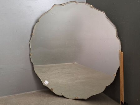 Mid Century Scollop Edged Mirror