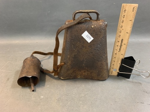 Vintage Australian Kentucky Cow Bell & Small Goat Bell