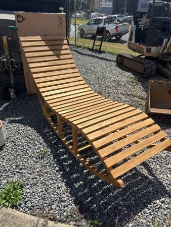 2 x Vida XL Teak Rocking Chairs