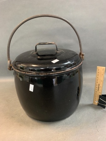 Vintage Judgeware 16 Pint Enamelled Cauldron