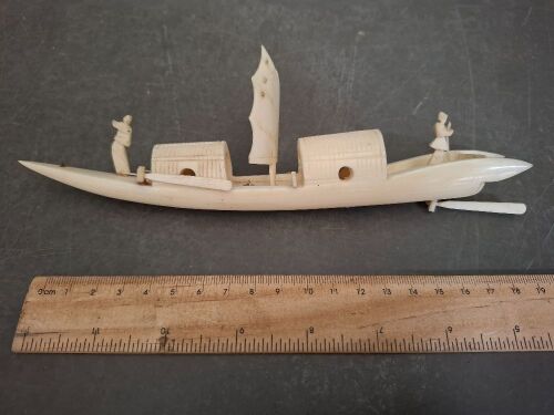 Chinese Ivory boat