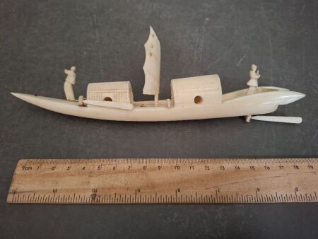 Chinese Ivory boat