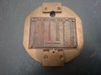 Stanley London Natural Sine Brass Pocket Compass - In Box - 4