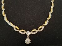 Estelle Teardrop Necklace and Earring Set - 2