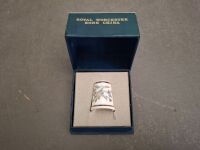 Royal Worcester Bone China Thimble - In Original Box - 4