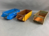 3 Large Industrial Steel Parts Drawers - 2