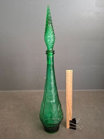 Vintage Empoli Harvest Green Genie Bottle