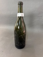 Adelaide, SA Pick Axe Ring Seal Beer Dark Green Bottle - 4