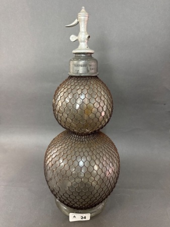 Vintage French Double Gourd Soda Syphon