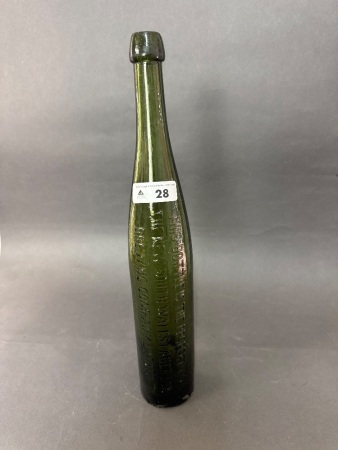 The New South Wales Lager Bier Brewing Company, Redfern NSW Bottle - damaged on base