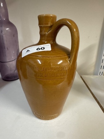 Antique J&J Desjonqueres Foucarmont France Pottery Rum Jug