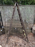 Vintage Timber Step Ladder - Display Only - 3