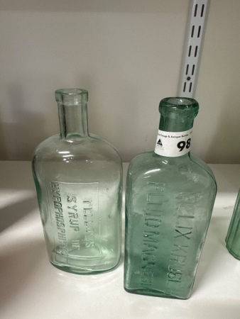 Felix Kruses Fuild Magnesia Bottle & Fellows Syrup of Hypophodphites Bottle