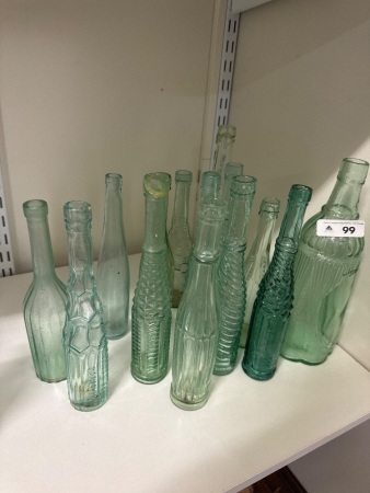 Assortment of Unique Looking Vintage Glass Bottles