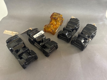 5 x Vintage Avon Car Cologne Bottles