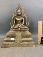 Vintage Thai Bronze Buddha c1920's