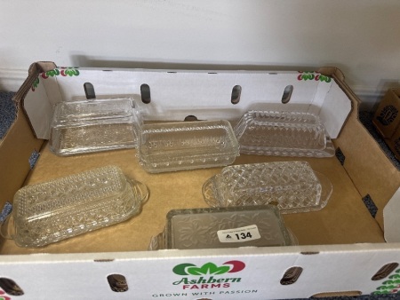 Cut Glass Butter Dishes