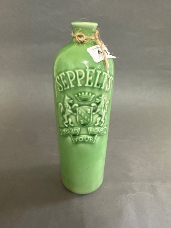 1950s Seppelts Ceramic Wine Bottle Guard Your Honour Crown Lynn NZ