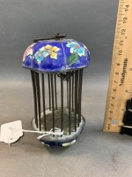 Vintage Chinese Cloisonne Cricket Cage - 2