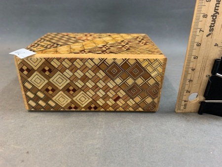Intricate Japanese Marquetry Puzzle Box