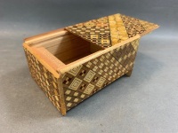 Intricate Japanese Marquetry Puzzle Box - 6