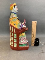 Vintage 20thC Chinese Polychrome Temple Figure - 4