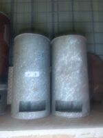 2 Galvanised chip heaters