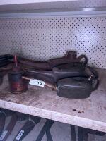 Assorted railway oil cans