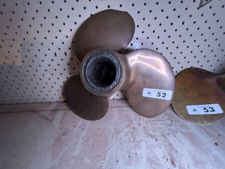 3-fin brass propeller