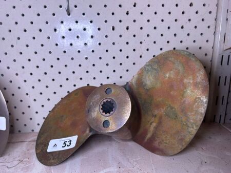 2-fin brass propeller