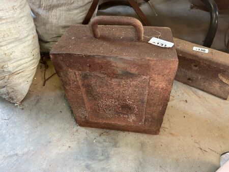 Saw doctors anvil - iron base, steel table - Made in USA