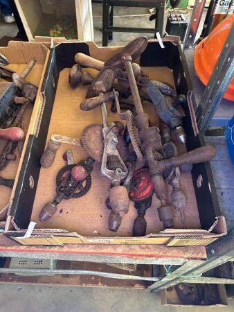 Assorted hand drills