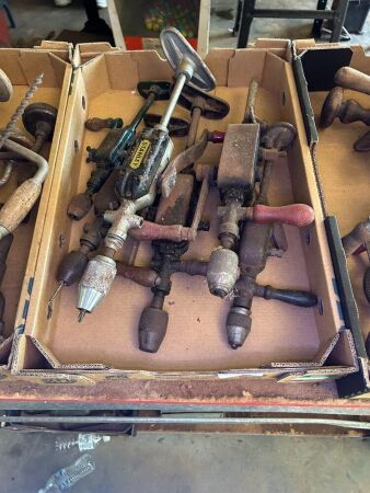 Assorted hand drills