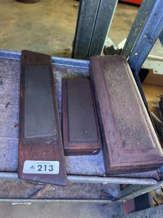 Assorted sharpening stones