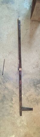 Railway line gauge - wooden and brass