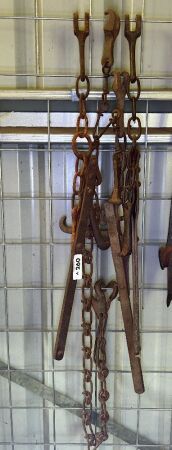 3x chain wire strainers - 1 set complete