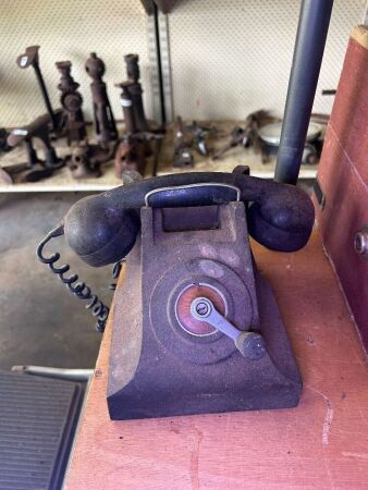 Vintage bakelite telephone