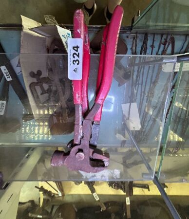 2x wheel weight pliers