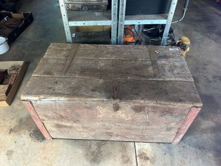 Large wooden box