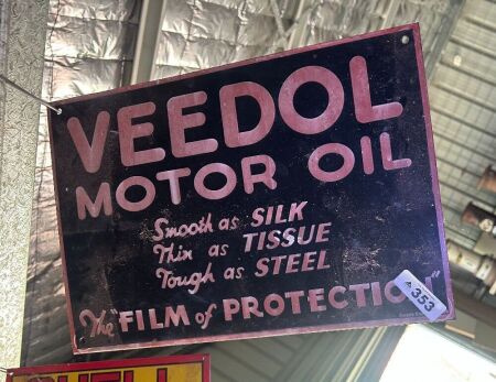 WEEDOL enamelled steel sign - old reproduction