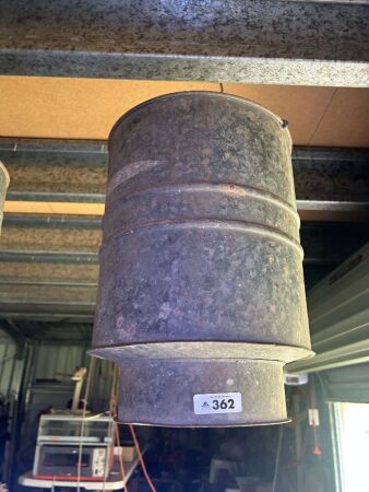 Galvanised shower bucket (CHOICE 362 - 365)